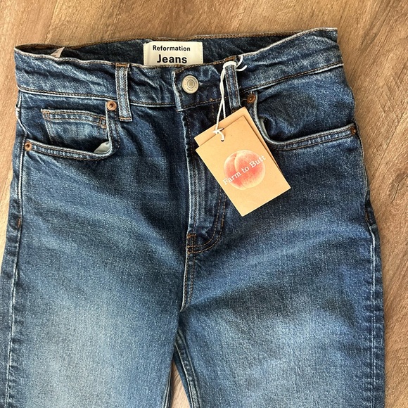 Reformation LIZA ULTRA HIGH RISE STRAIGHT JEANS - Picture 6 of 7